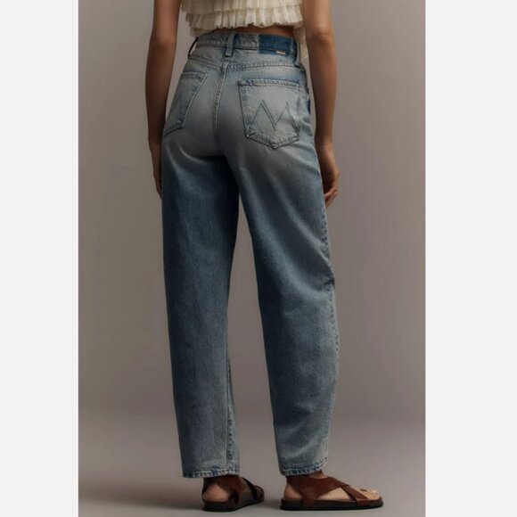MOTHER Denim The Fangirl Button-Front Skimp Cuff Barrel Jeans Size 29 NWT 298$ - Picture 4 of 5